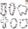 CookieCutter.com Easter 6 Piece Cookie Cutters Set, Easter Bunny, Egg, Carrot, Cross, Sheep, Tulip, Tin Plate Steel, USA